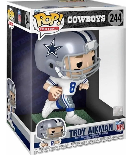 Nfl Legends Cowboys Troy Aikman Jumbo Pop! Vinyl Figure