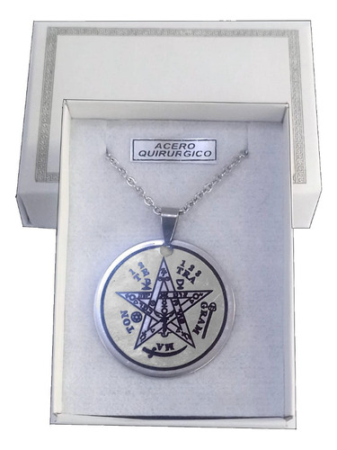 Medalla  Acero Tetragrámaton  + Cadena + Estuche - Petrarca1
