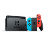 Nintendo Switch Hac-001 32gb Standard Cor  Vermelho-néon, Azul-néon E Preto