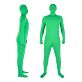 Z Traje De Fotografía De Cuerpo Completo Chromakey Verde .