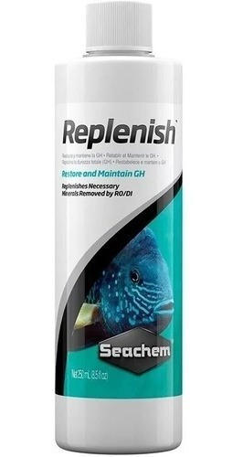 Seachem Replenish 250ml Eleva Mantém Dureza Geral Gh