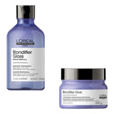  Kit Shampoo E Máscara Loreal Blondifier Gloss