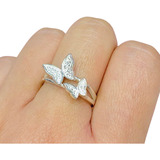 Anillo Dos Mariposas Volando Ideal Mujer Primavera Ao 486