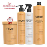 Kit Trivitt Shampoo1l+hidratação1kg+cauterização E Segredo
