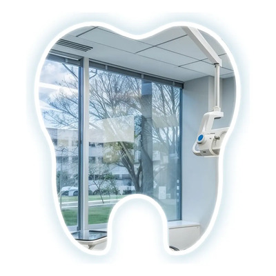 Espejo En Forma De Muela Diente Con Luz Led Neón Dentistas | Envío gratis