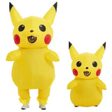 Botarga Inflable De Pikachu Pokemon Disfraz Adulto