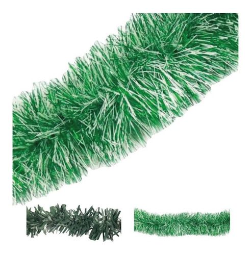 Boa Guirnalda Pino Verde Nevada 180 Cm Decoración Navidad