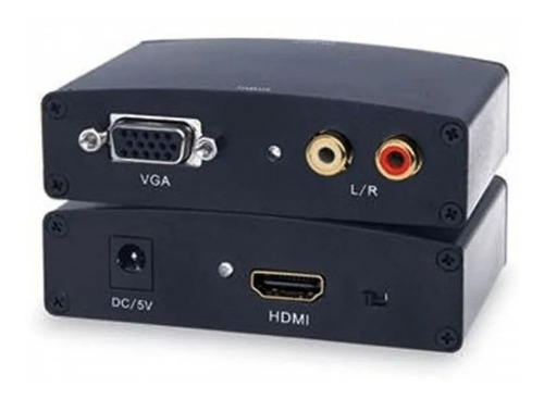 Conversor Hdmi Para Monitor Vga Com Fonte E Saída Rca