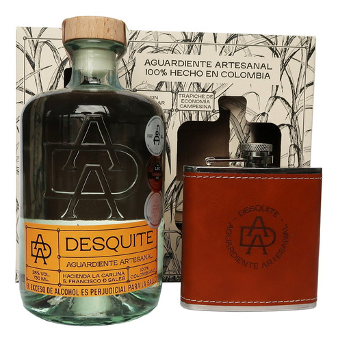 Aguardiente Desquite + Flask - mL a $109