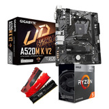 Kit Upgrade Amd Ryzen 5 4600g + A520m-k + 8gb 3200mhz