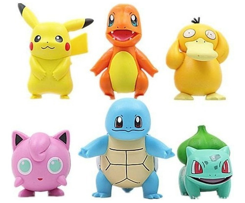 Colección De 6 Figuras Pokemon Pikachu Muñecos Atrapalos!