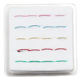 Argolla Nariz 01 Piercing 20 Unids 8mm Abiertas Mix Color 