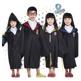 Disfraz Capa Niños Harry Potter Escudo Bordado 4 Casas Niños