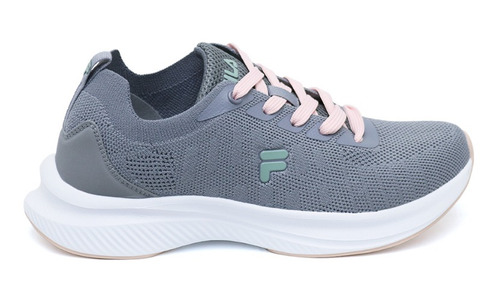 Tenis Fila Yenjun Running Mujer-gris/rosado