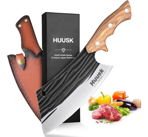 Huusk Cuchillo Japons, Cuchillo De Cuchillo De Carne De 7 Pu