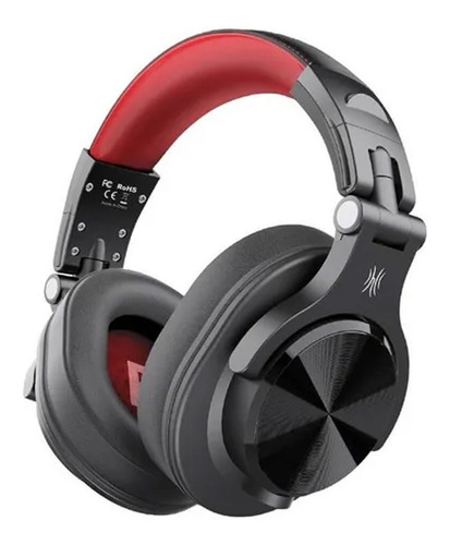 Headset Fone De Ouvido Oneodio Gamer A71 Para Dj Estéreo Mic Cor Preto Cor Da Luz Vermelho