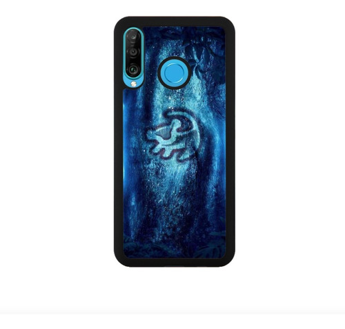 Funda Protector Para Huawei Rey Leon Simba Arbol Azul 