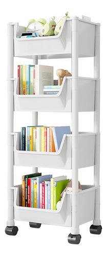 Mueble Alacena, Librero Organizador Armable Color Blanco