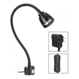 Lámpara Led Cuello De Ganso Flexible De 7w C/base Magnética