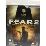 Juego Físico Ps3 Fear 2 Project Origin Juego Original