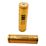 Kit 2 Baterias 18650 3.7v 8000mah Recarregável Gold Ouro