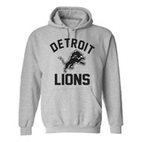 Suéter Gris Detroit Lions, Prenda Nfl Urbana