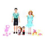 Juego De Juguetes Family Dolls Para Papá Embarazada, Mamá, N