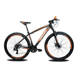 Mountain Bike Rino Atacama Aro 29 17  24v Freios De Disco Mecânico Câmbios Shimano Tourney Tz31 Cor Preto/laranja