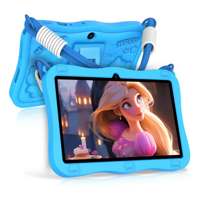 Tableta 7'' Para Niño Pritom 4+32gb Android 13 Con Funda Color Azul | MercadoLibre
