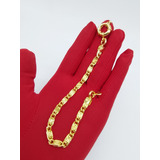 Pulsera Caracol C1734 Enchapada En Oro 18k Con Sello