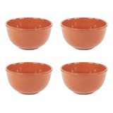 Set X 4 Bols 25 Cm Cazuela Esmaltada De Barro  Horno Bowls