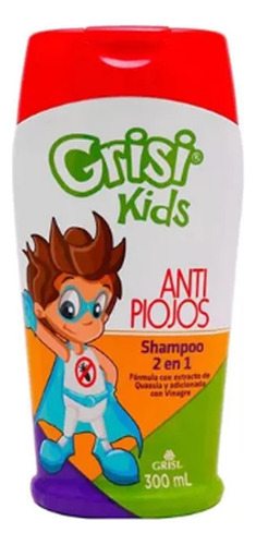Shampoo 2 En 1 Grisi Kids Antipiojos 300 Ml Con Quassia