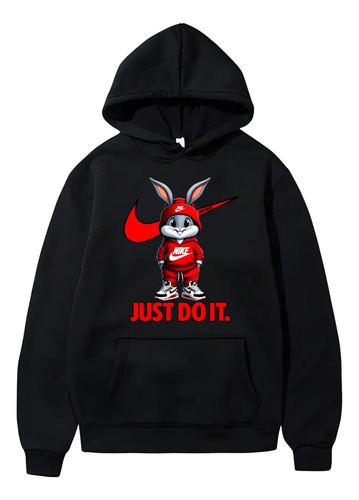 Sudadera Hoodie Bugs Bunny Looney Tunes Algodón Capucha