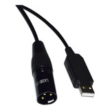 Cable Usb A Xlr 3-pin Macho Ftdi Ft232rl Rs485 (1m, Color D)