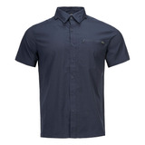 Camisa Hombre Lippi Rosselot Short Sleeve Q-dry Shirt Azul P