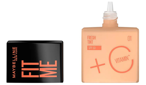 Base Líquida Maybelline Fit Me Fresh Tint Vitamina C Spf 50