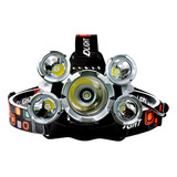 Linterna Minera 5 Luces Frontal Recargable Zoom 3 Modos