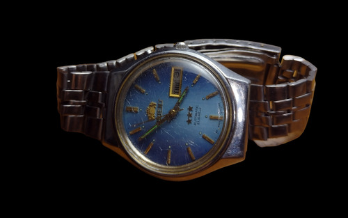 Relógio Orient Automático Azul Or 886 661