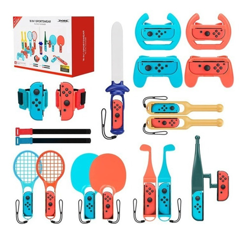 Kit Acessórios Nintendo Super Pack Switch 18 In 1 Dobe