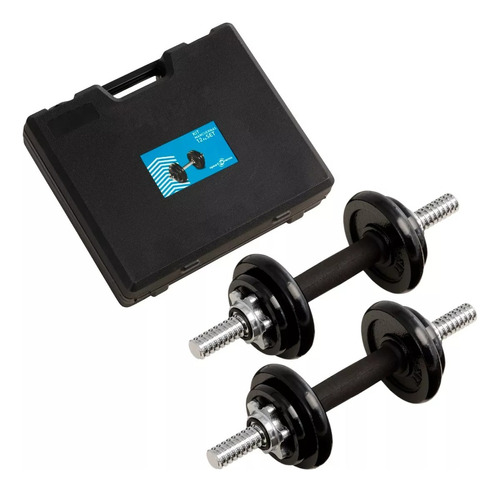 Pesas Kit Mancuernas Sportfitness Juego 12 Kg Barras Discos