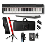 Piano Digital Yamaha P125ab + Kit C/ Fone + Estante + Pedal