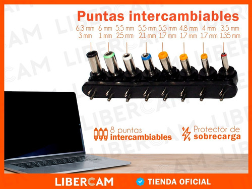 Cargador Universal Notebook Laptop Netbook Hp Toshiba Acer