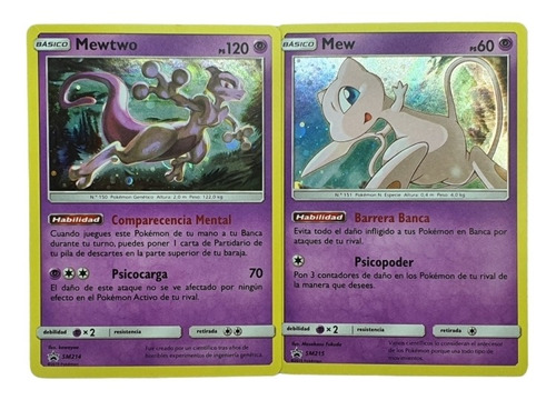 Mew + Mewtwo Sm214-15 Sp