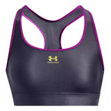 Sports Bra Fitness Under Armour Hg Mid Padless Gris Mujer 13