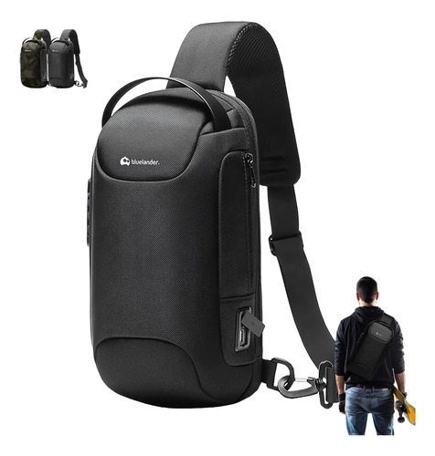 Mochila Antirrobo Cruzada Bolso Pecho Con Código Integrado | MercadoLibre