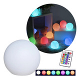 Lampara Globo Luz Colores Plastico Decoracion Control 15cm