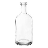 Botella De Vidrio Barrica Gin Licor Artesanal 750 Ml S/t X24