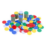 200pcs Small Disc Bingo Chip Learning Counters