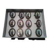 Set 12 Anillos Capa Vidrio Con Imagen Jaula Pajaros Oferta 