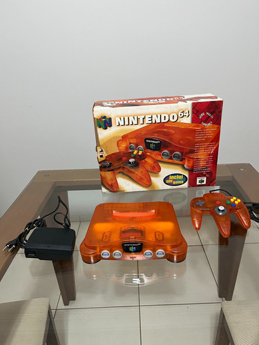 Nintendo 64 Tangerina - Edição Sabores - Na Caixa - Laranja